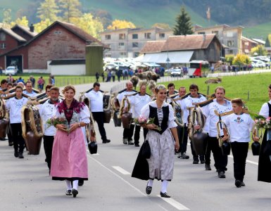 Traditional Parade in Elm, Switzerland