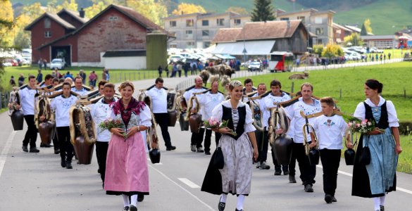 Traditional Parade in Elm, Switzerland