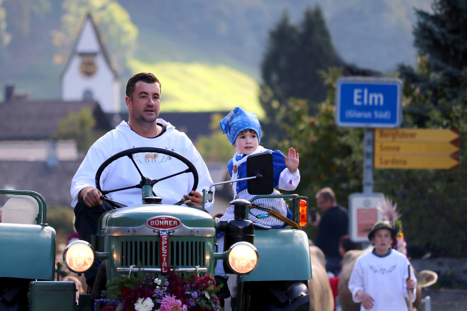 Traditional Parade in Elm, Switzerland