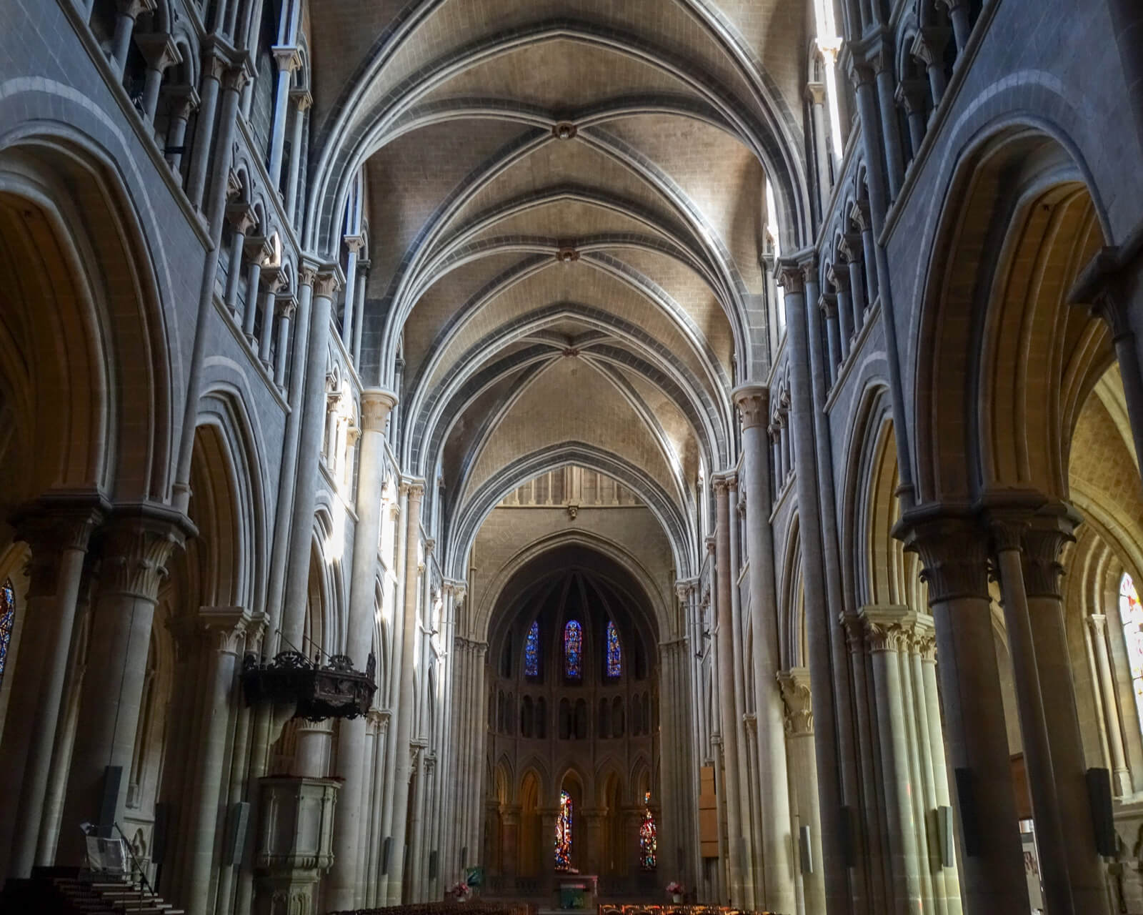 Inside Lausanne Cathedral