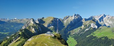 Hoher Kasten – with view over the Appenzell Alps