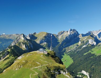 Hoher Kasten – with view over the Appenzell Alps