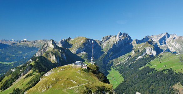 Hoher Kasten – with view over the Appenzell Alps