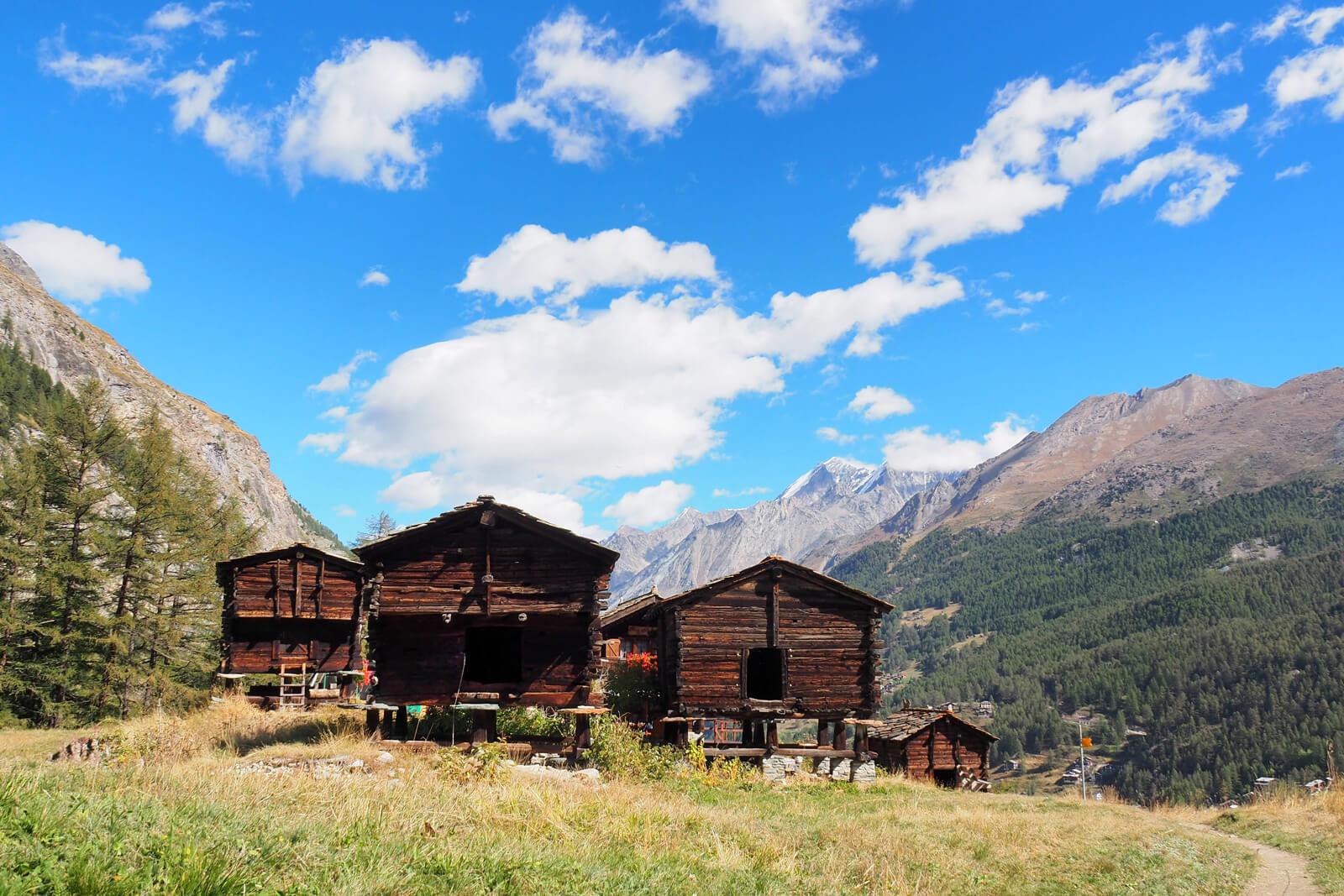 Traditional Valais Floating Barn in Zermatt, Switzerland