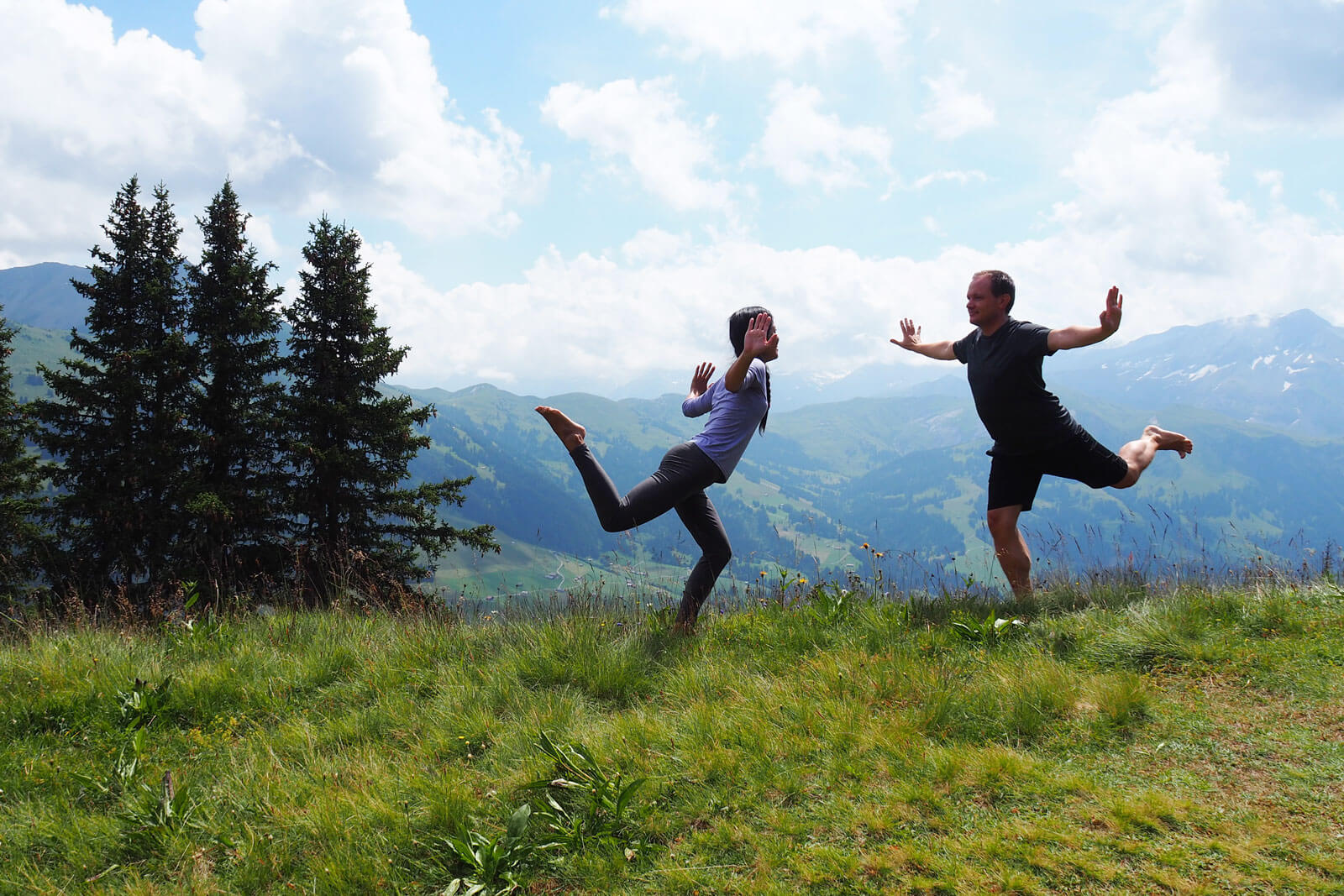 Outdoor Yoga at Gstaad Wispile