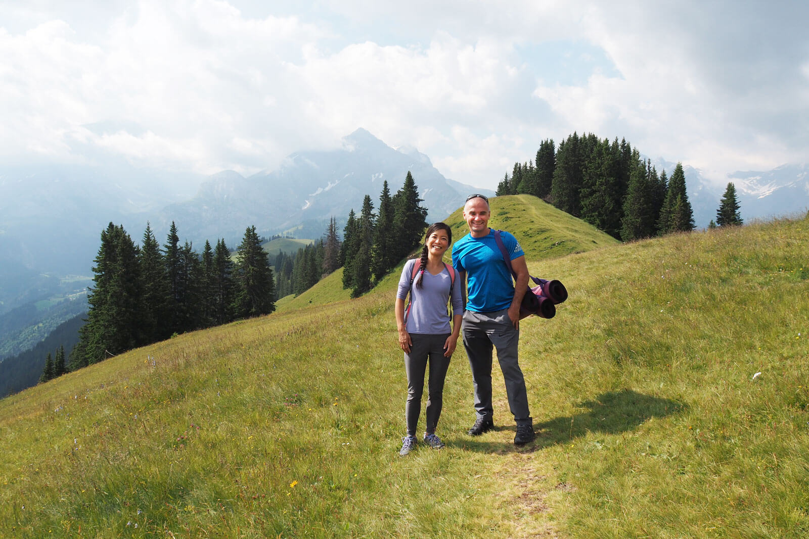 Outdoor Yoga at Gstaad Wispile