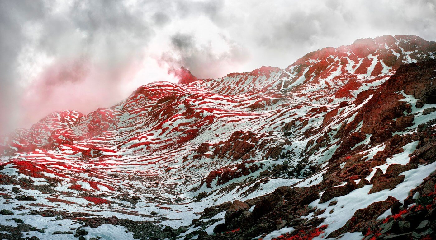 Swiss Alps - Infrared Moss and Fog by Zak van Biljon