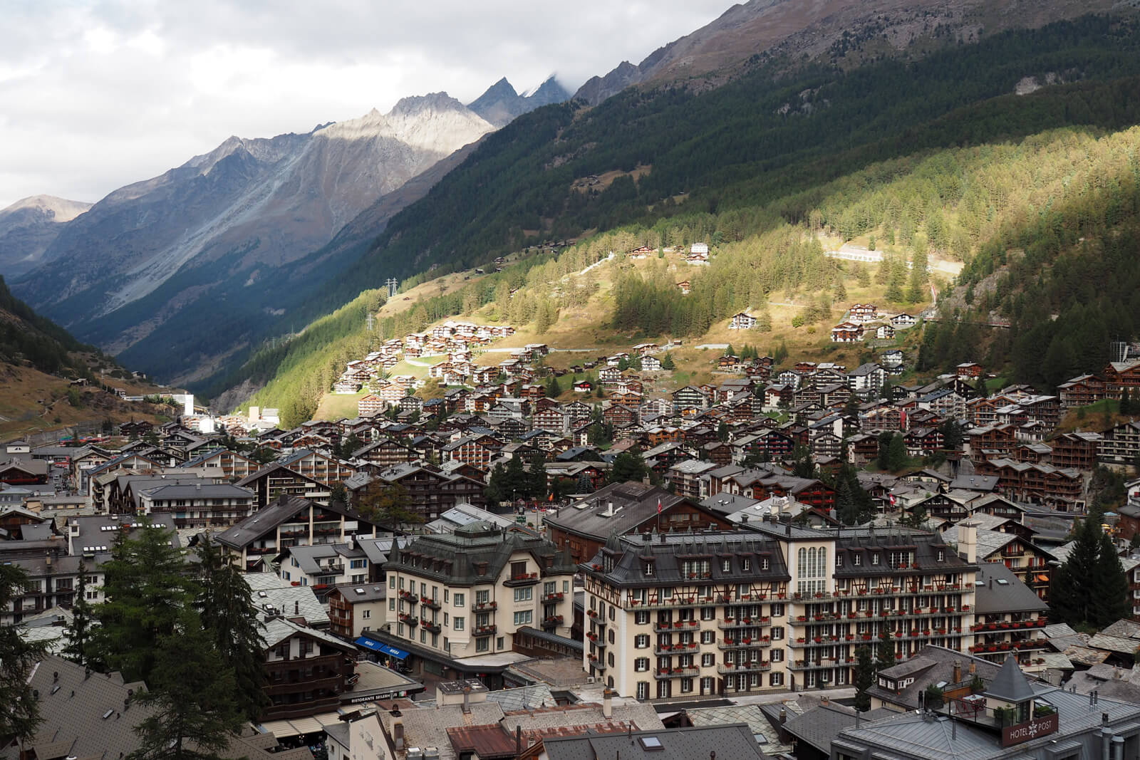View from THE OMNIA Hotel Zermatt