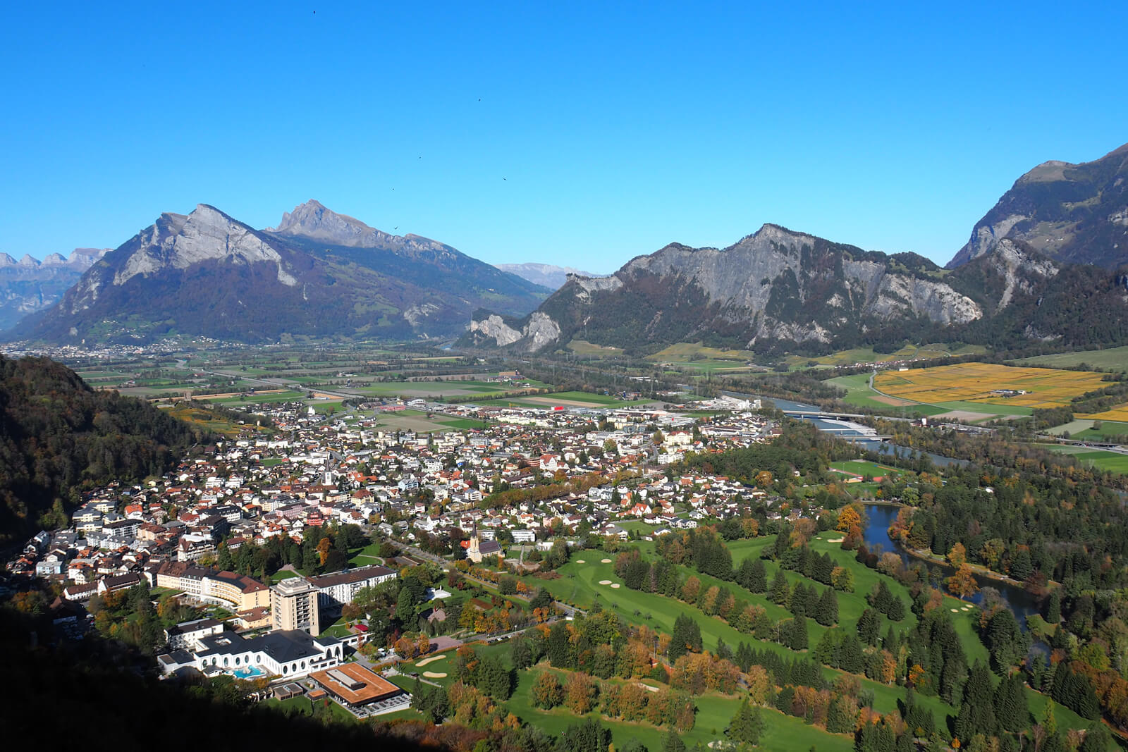 Bad Ragaz in the Rhine Valley