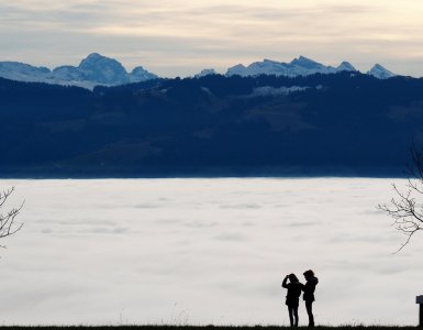 Nebelmeer at Hasenstrick - Sea of Fog aboove Switzerland