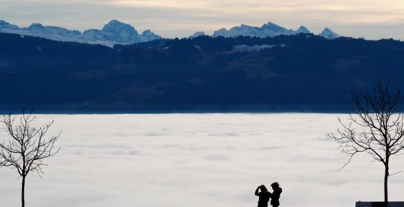 Nebelmeer at Hasenstrick - Sea of Fog aboove Switzerland