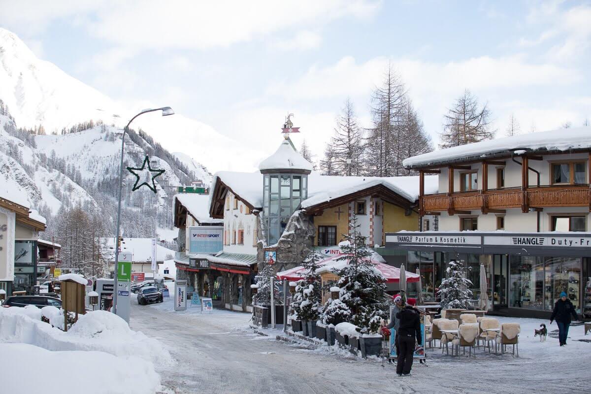 Samnaun Village in Switzerland