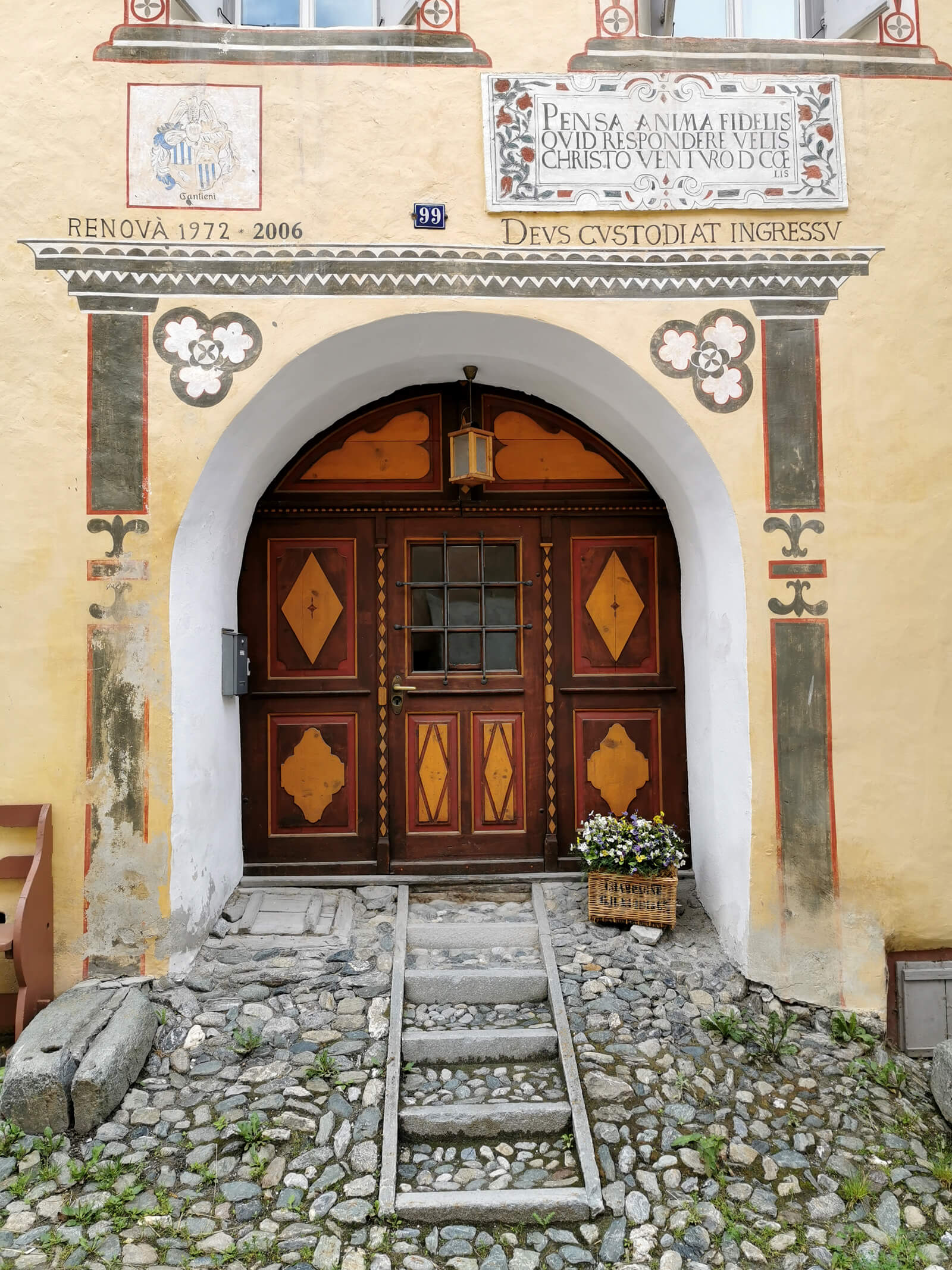 A house in Ardez in the Lower Engadine, Switzerland