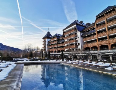 The Alpina Gstaad - View from the Pool