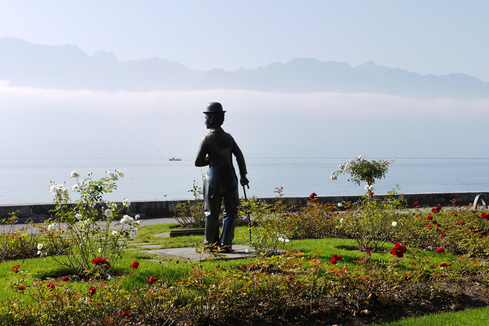 Charlie Chaplin Statue in Vevey, Switzerland