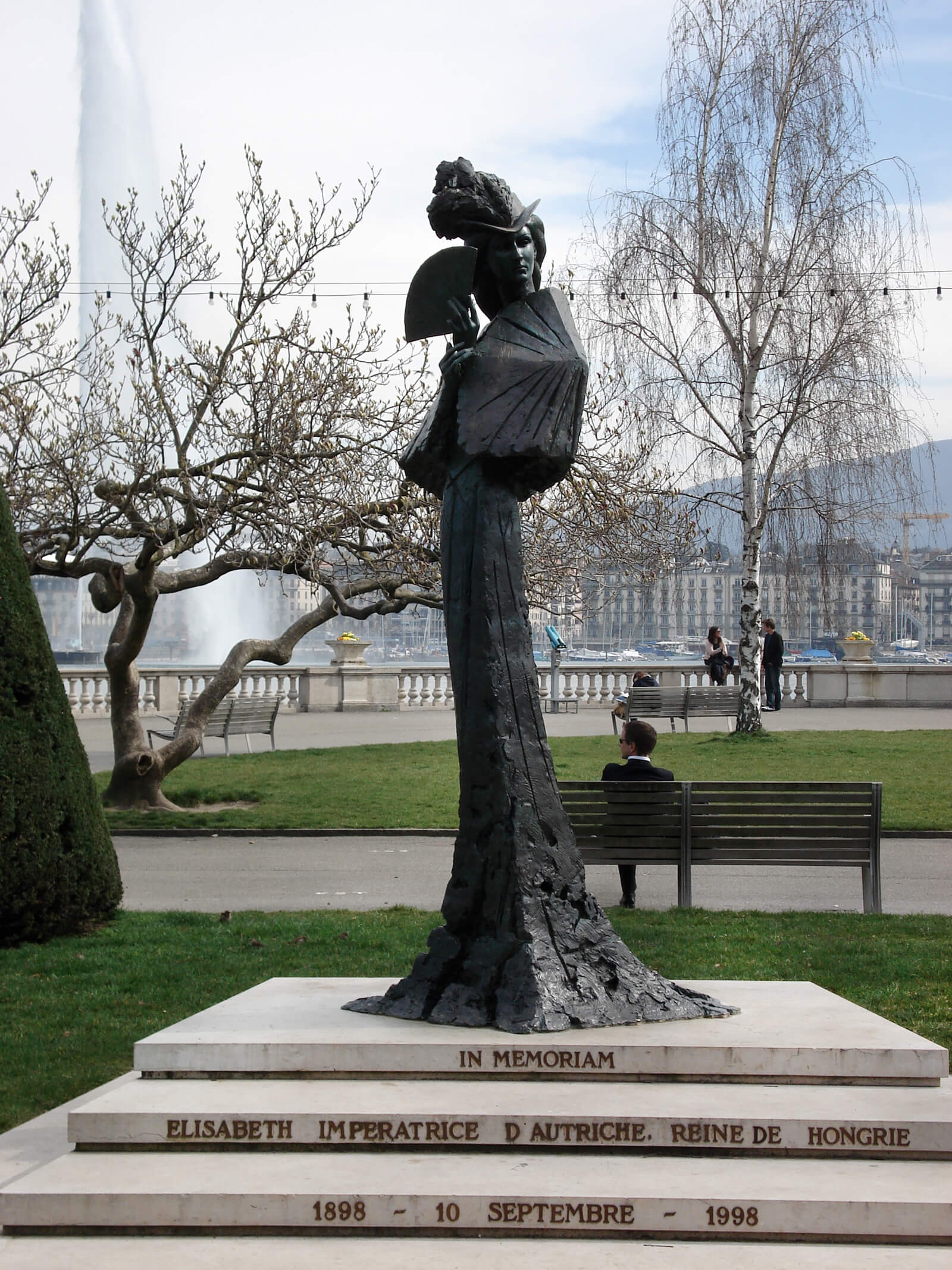 Empress Sissi Statue in Geneva, Switzerland