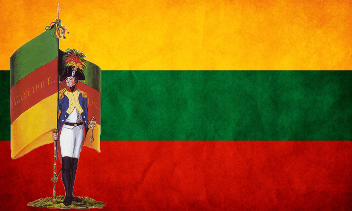 Helvetic Flag vs Lithuanian Flag