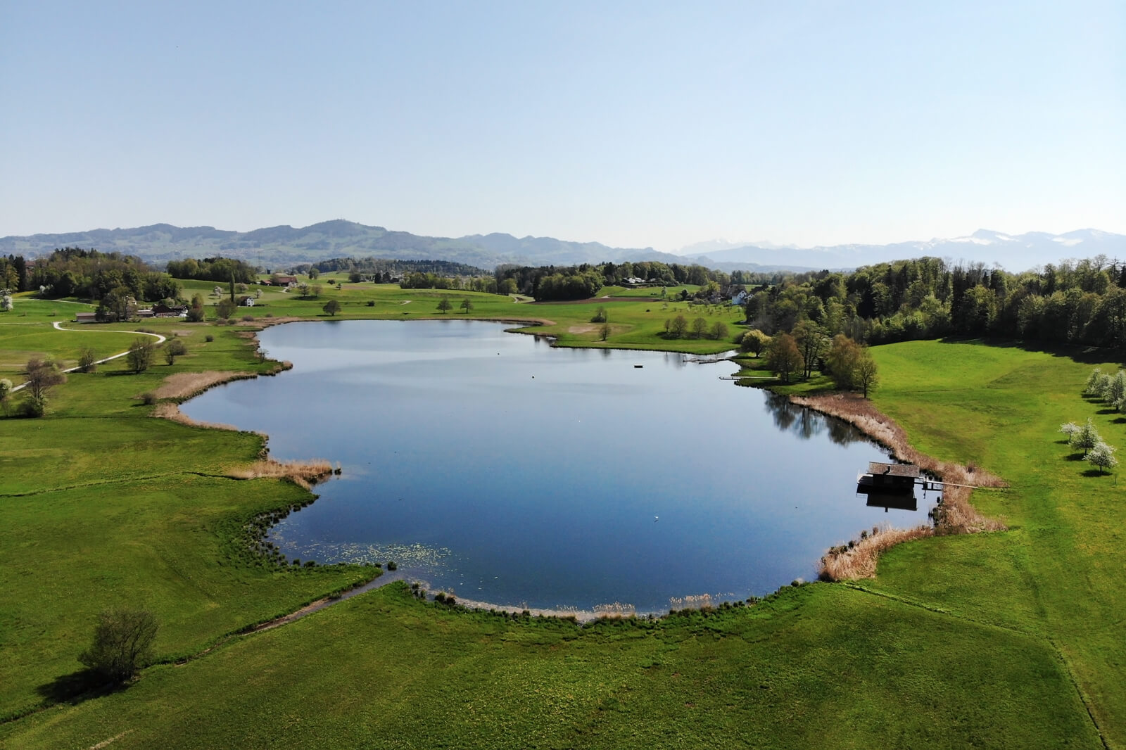 Lützelsee Drone Shot