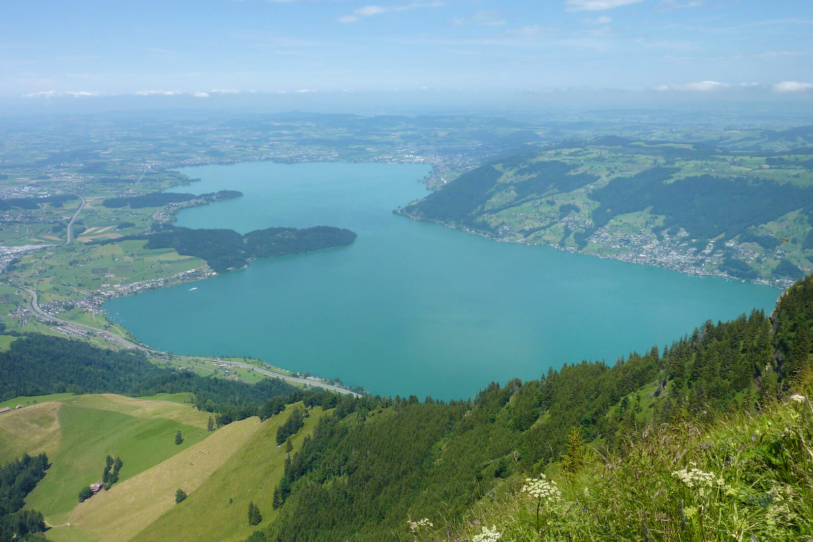 Lake Zug from Mount Rigi