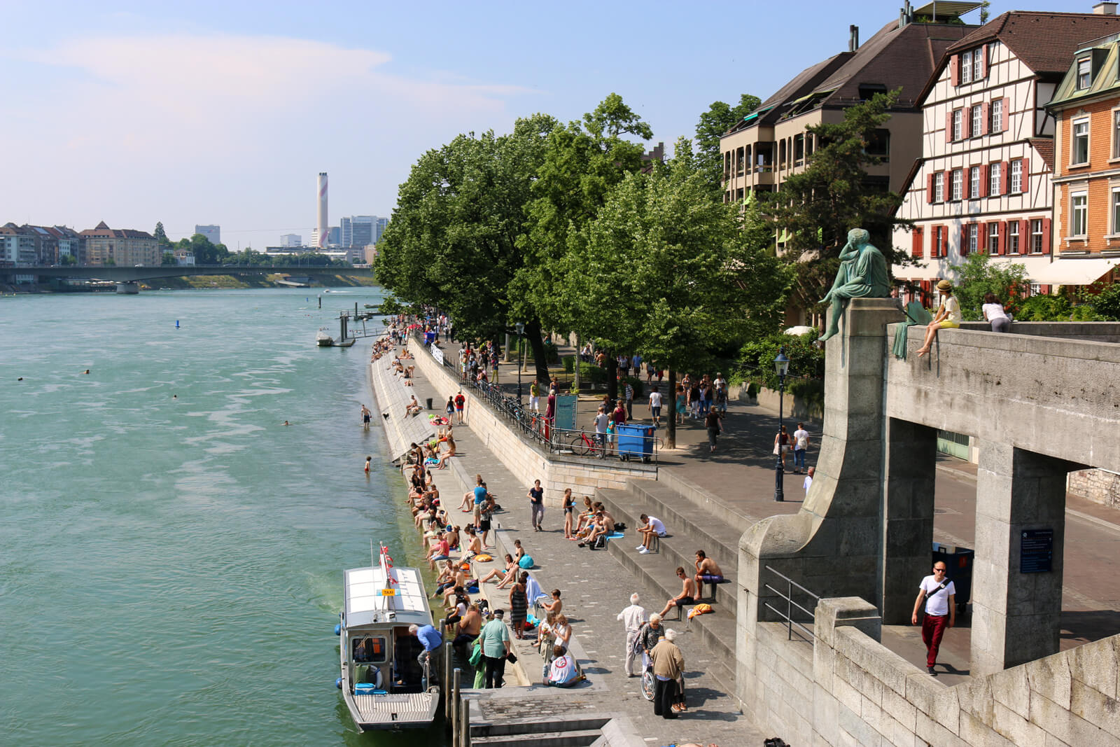 River Rhine in Basel, Switzerland