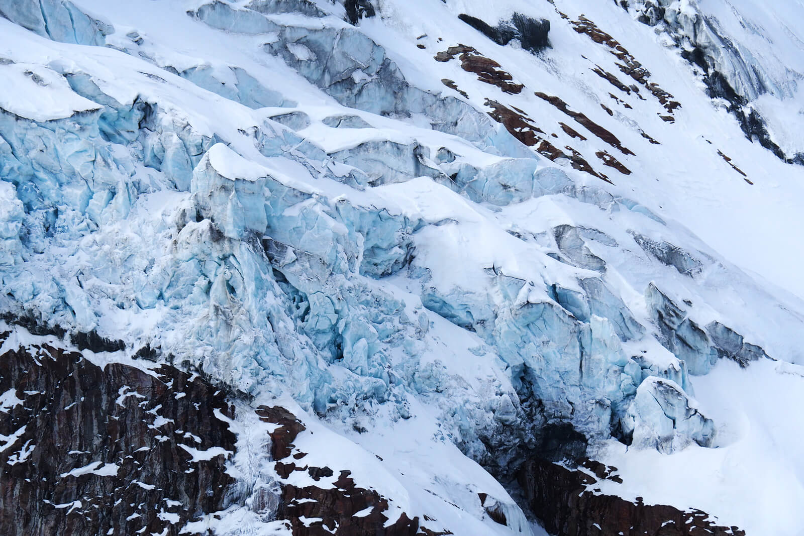 A glacier in Saas-Fee, Switzerland