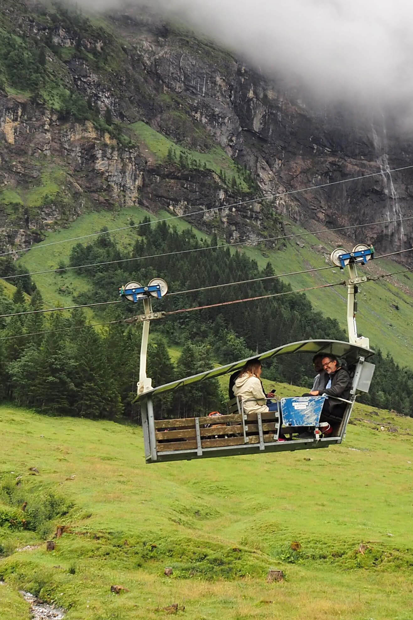 Farmer Cable Car in the Uri Alps