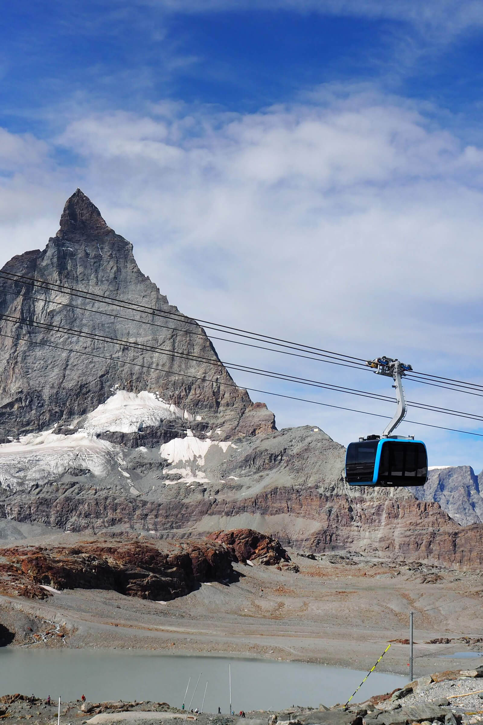 Cable cars in Switzerland - Matterhorn glacier paradise cable car