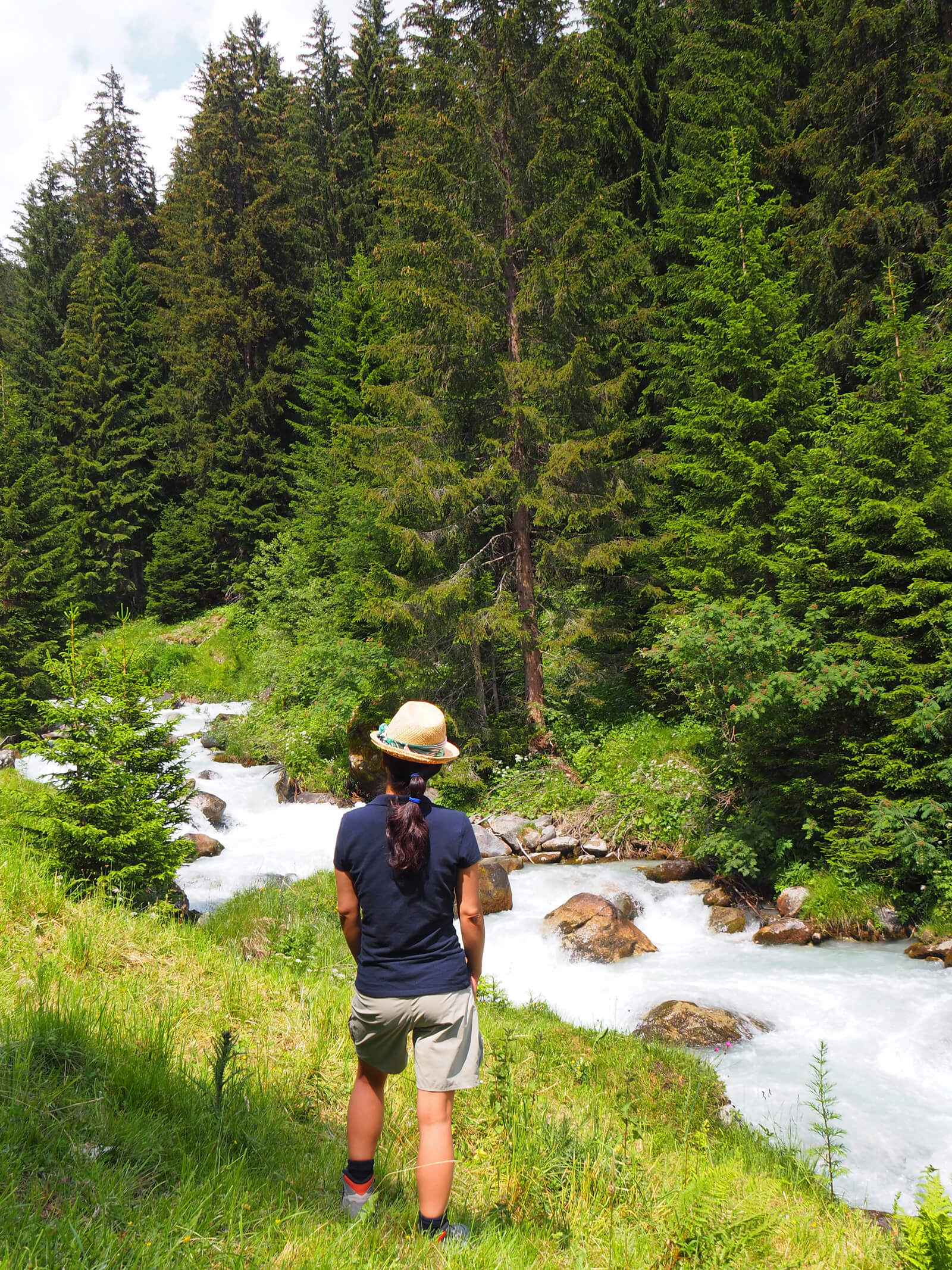 Brigels Hiking Along Flem Creek