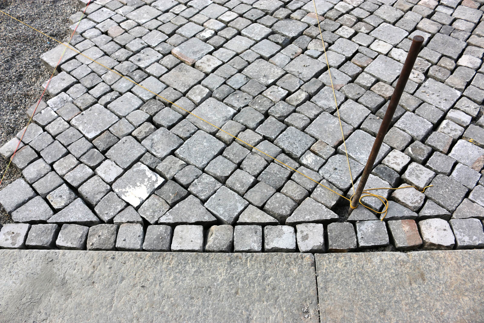 Cobblestone Plaza in Zürich, Switzerland