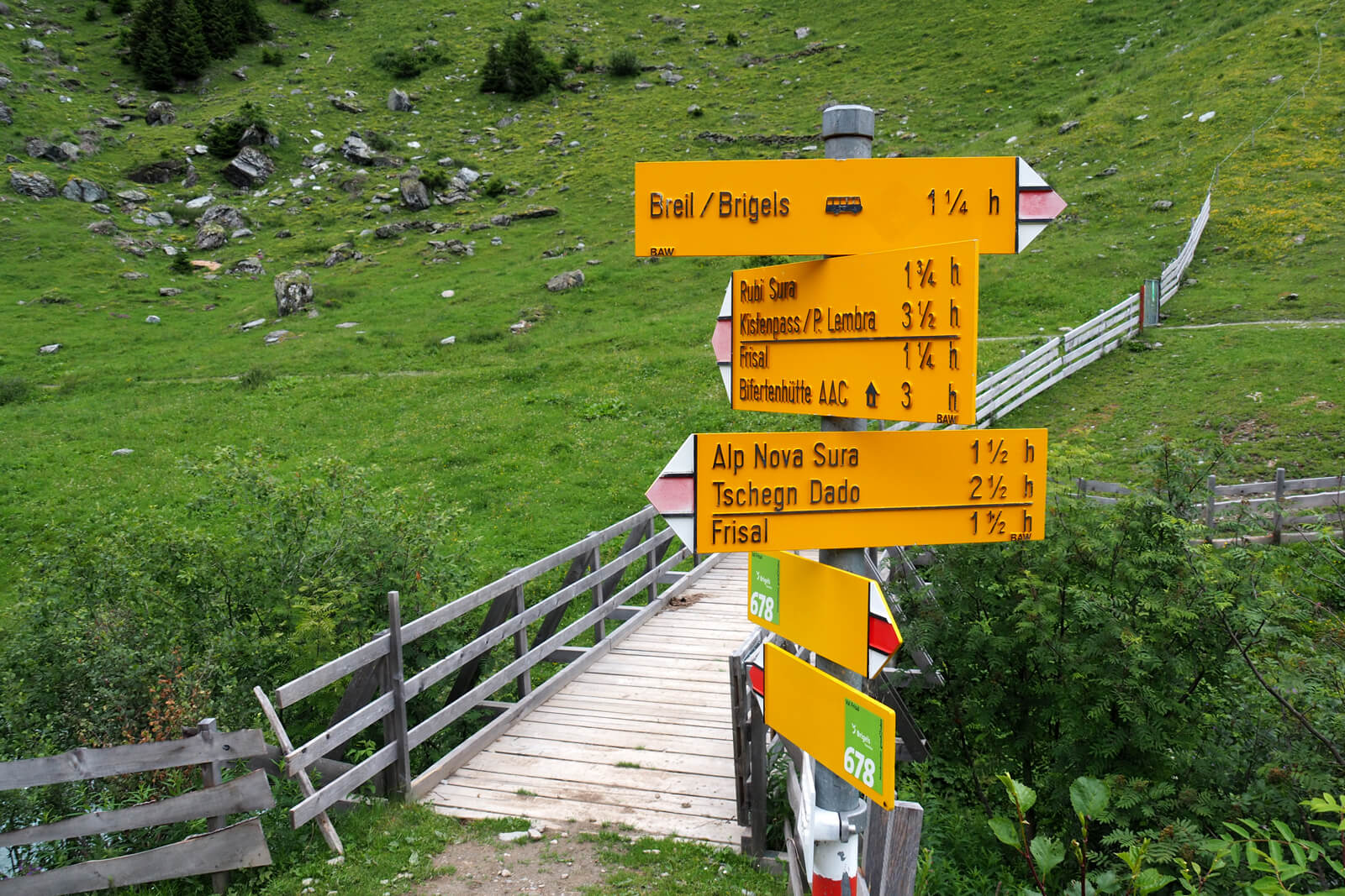 Hiking from Brigels to Val Frisal