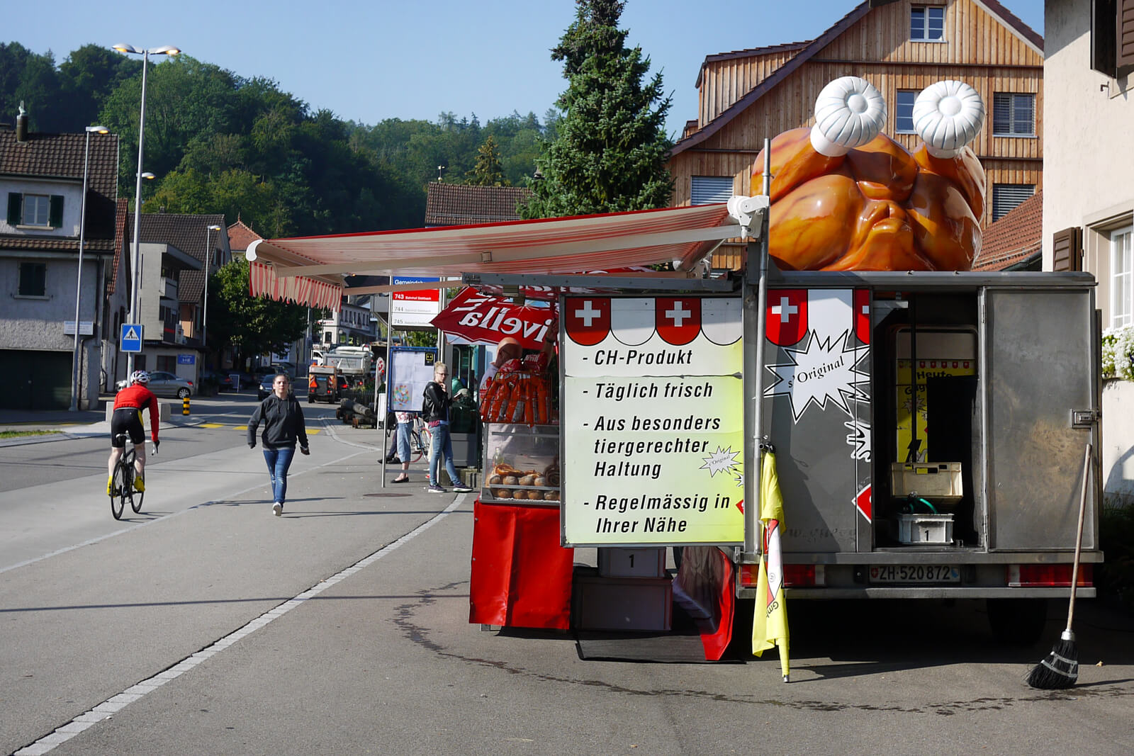 Roasted Chicken - Roadside Vendor in Switzerland