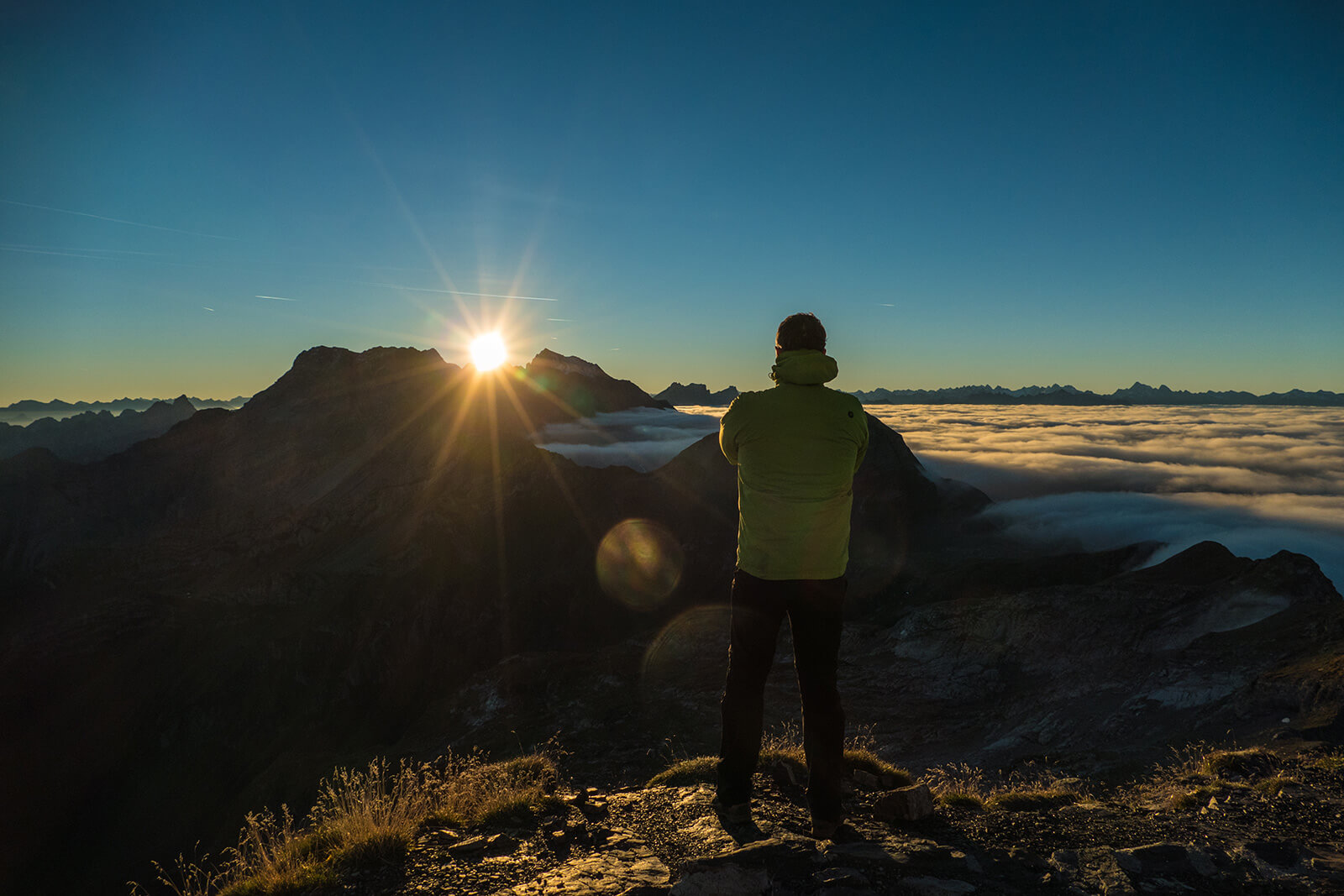 Sunrise at Naafkopf in Liechtenstein