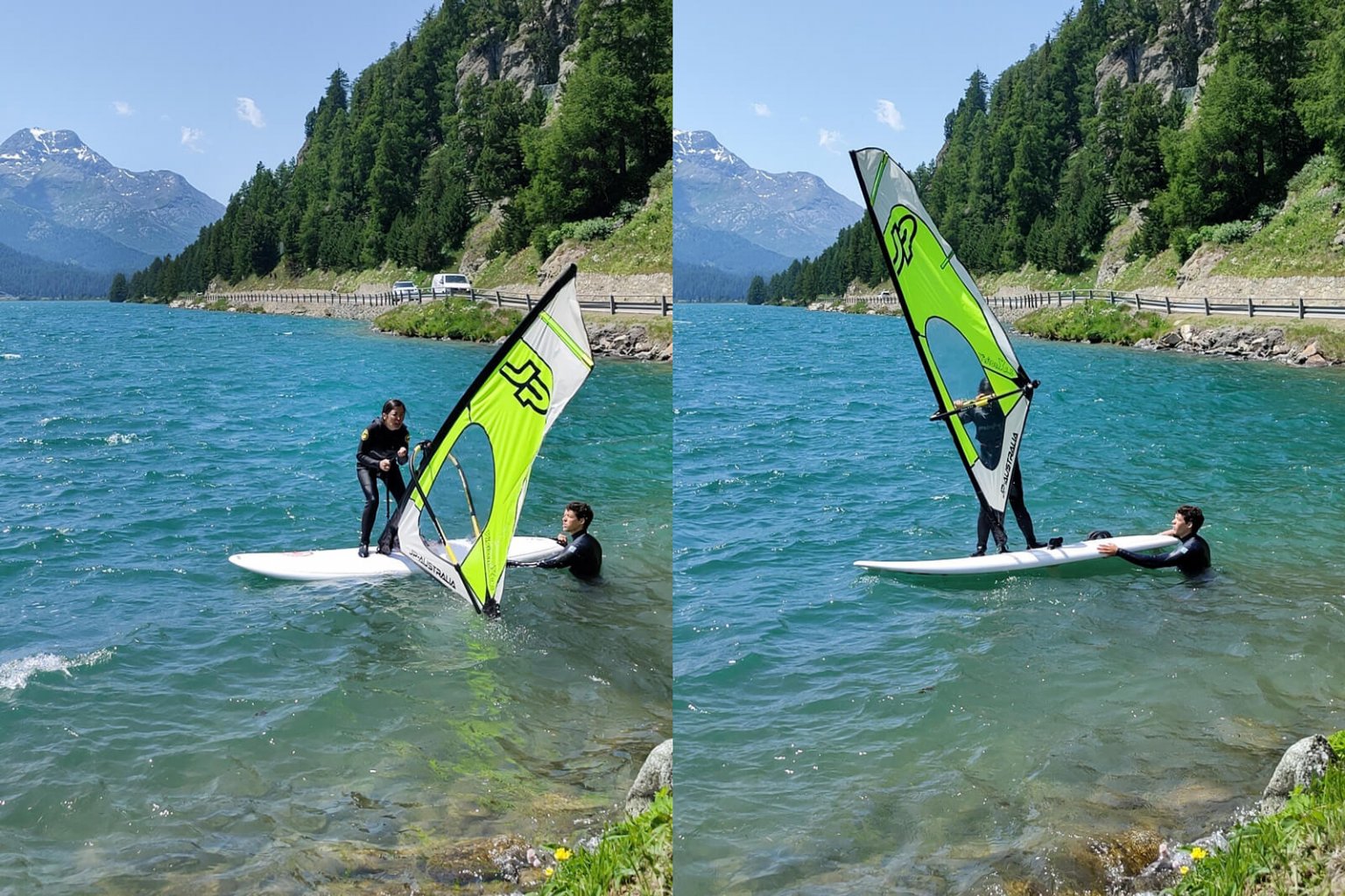 We wiped out on Lake Silvaplana, the alpine windsurfing capital Newly
