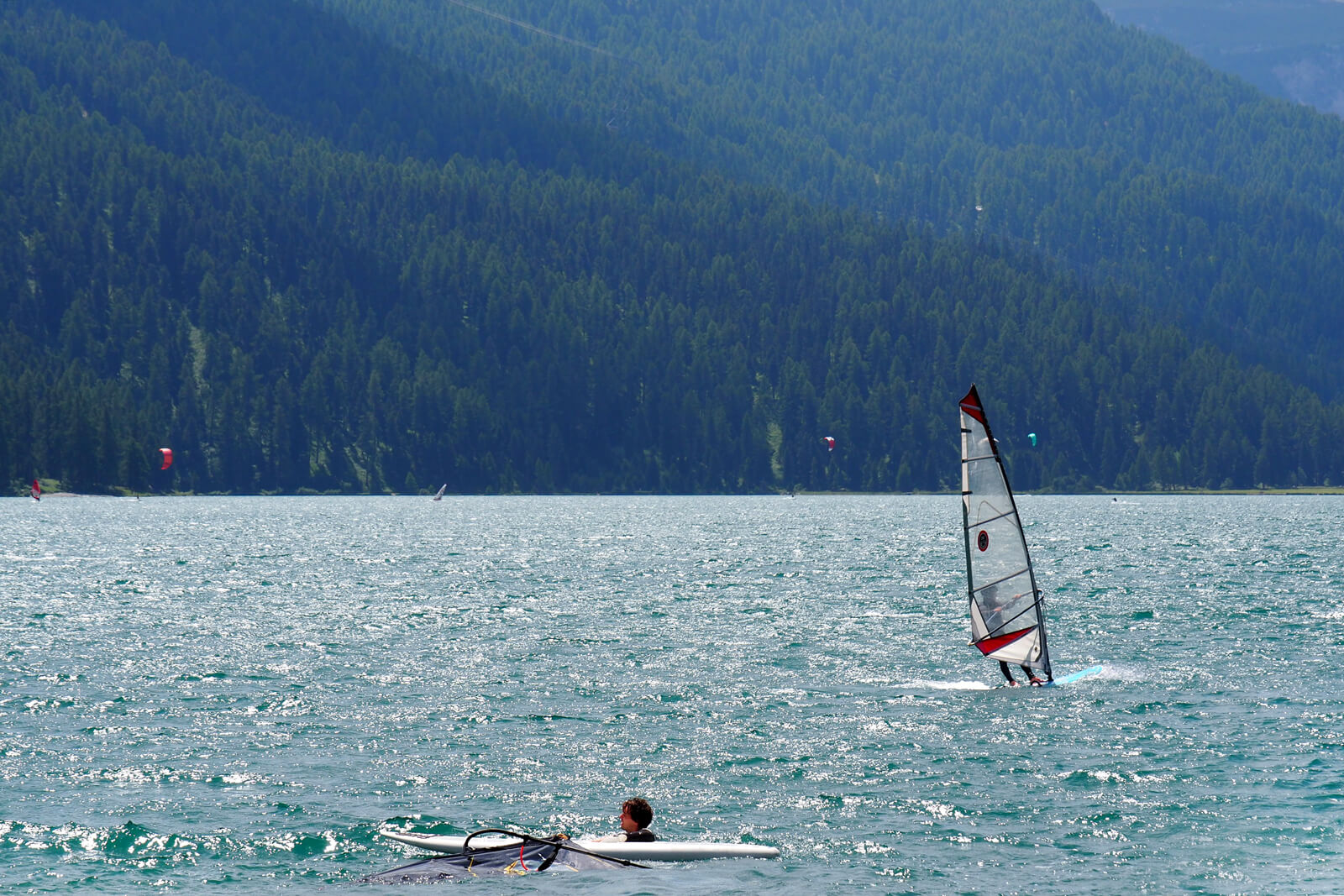 Windsurfing Class on Lake Silvaplana - Silvaplana Windsurfcenter