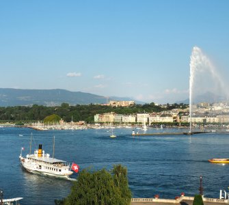 View of Lake Geneva from Beau-Rivage