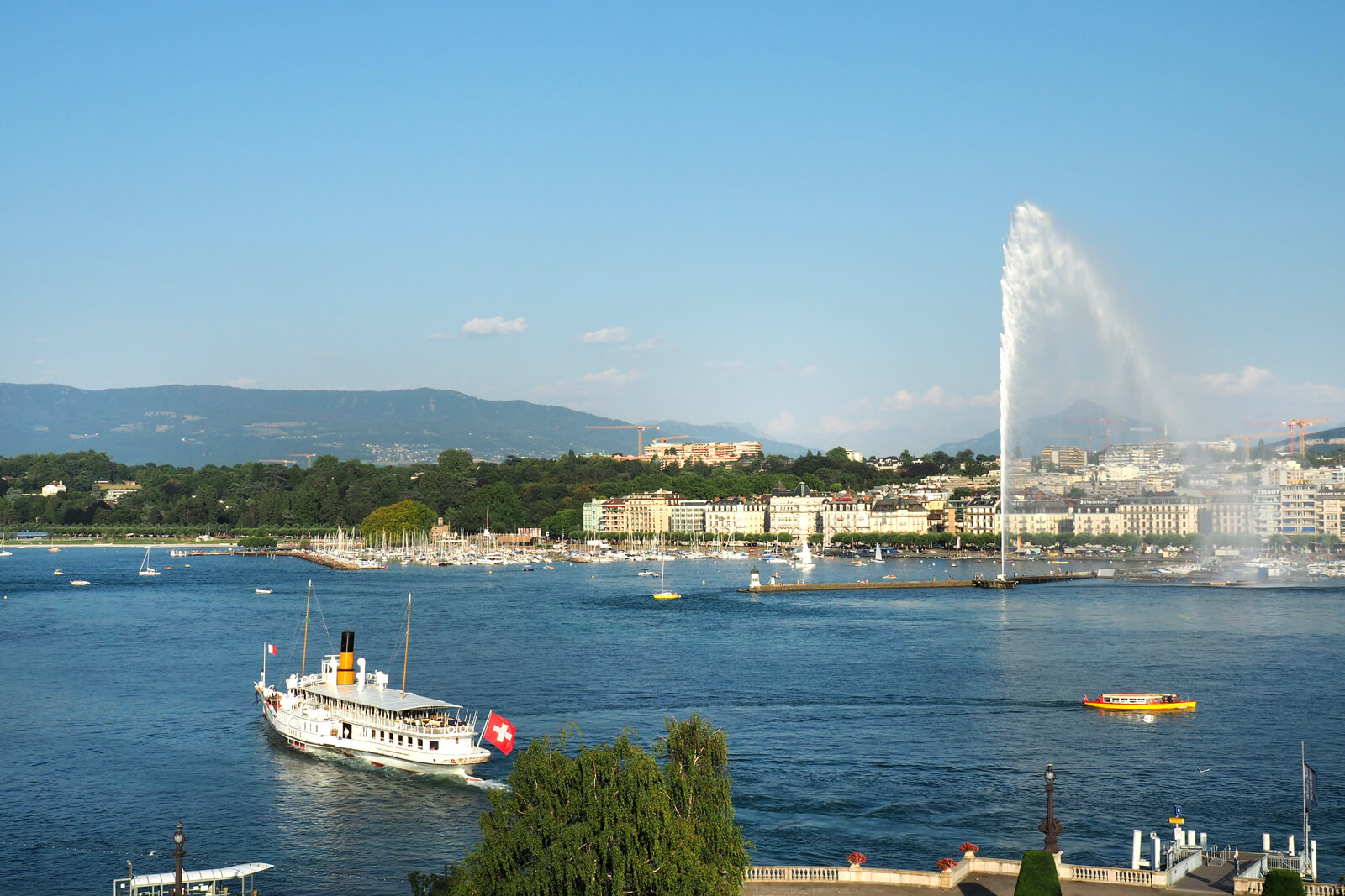 View of Lake Geneva from Beau-Rivage