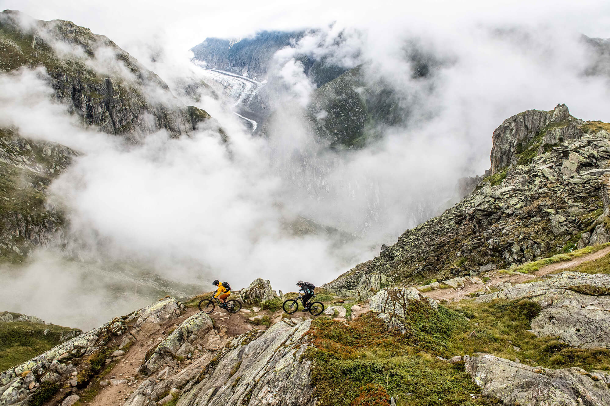 Stoneman Glaciara Mountain Bike Tour in Aletsch Arena