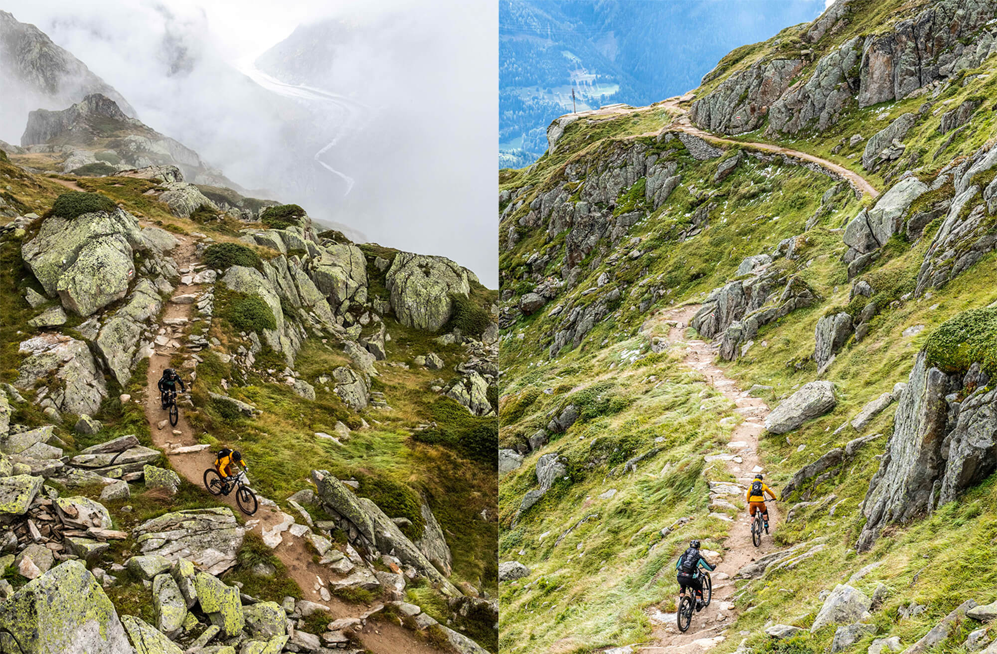 Stoneman Glaciara Mountain Bike Tour in Aletsch Arena