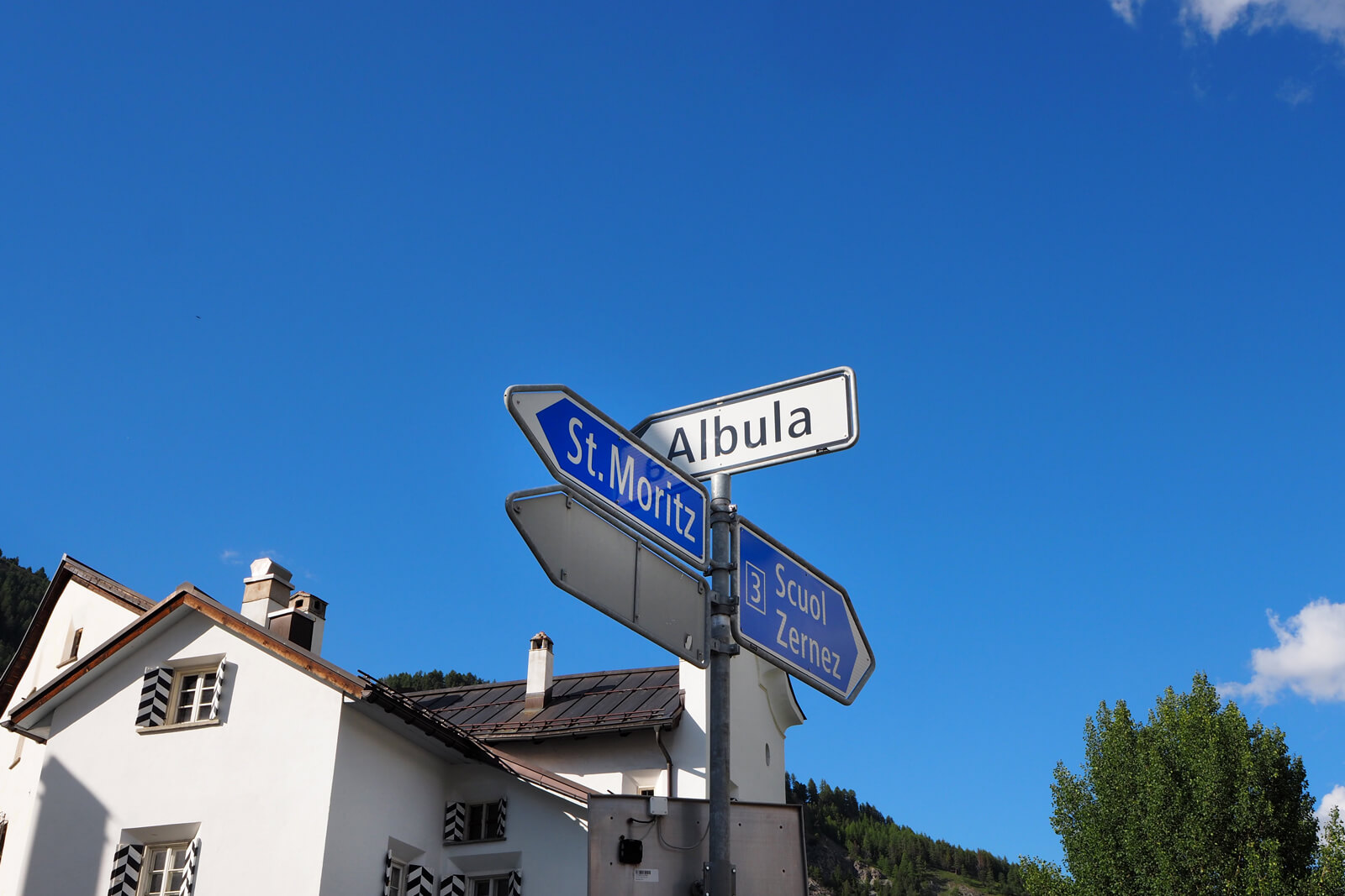 Street Signs at the La Punt Intersection