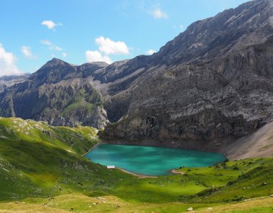 Lake Iffigsee above Lenk