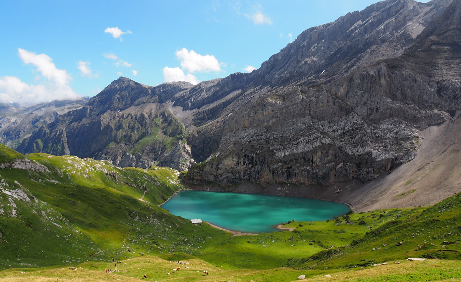 Lake Iffigsee above Lenk