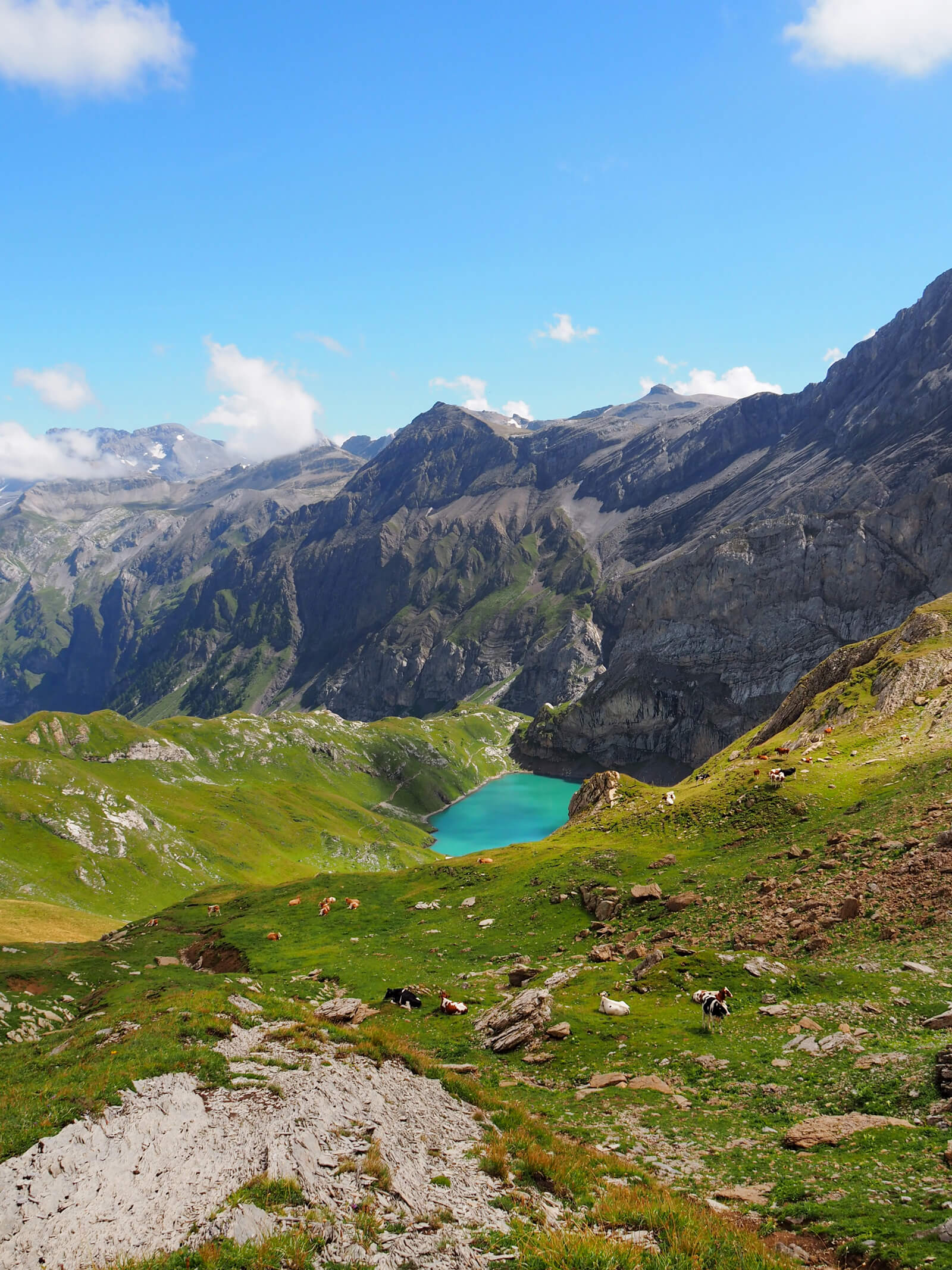 Lake Iffigsee above Lenk