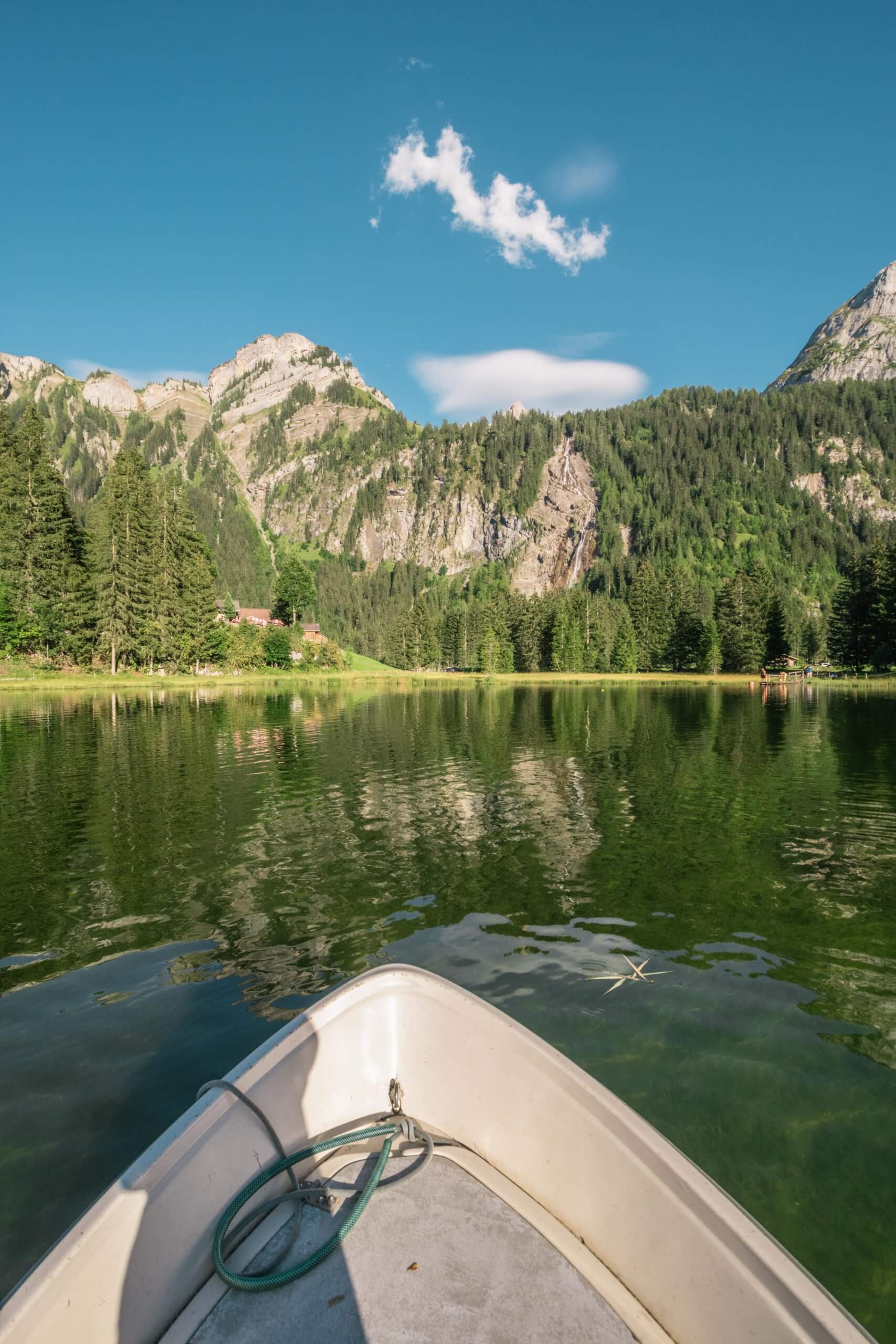 Lake Lauenen in the Bernese Alps (Lauenensee)