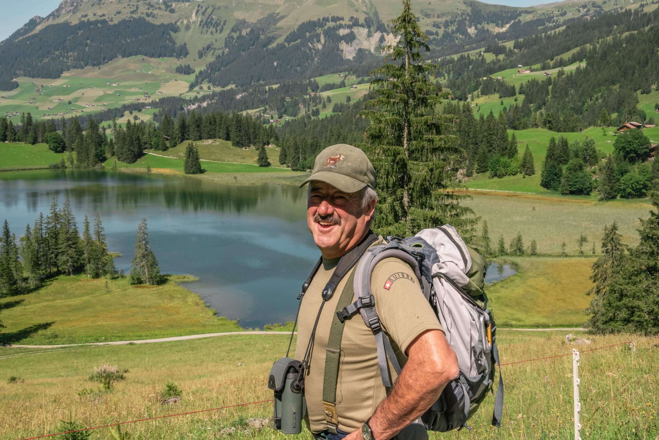 Mushroom Picking at Lake Lauenen in the Bernese Alps (Lauenensee)