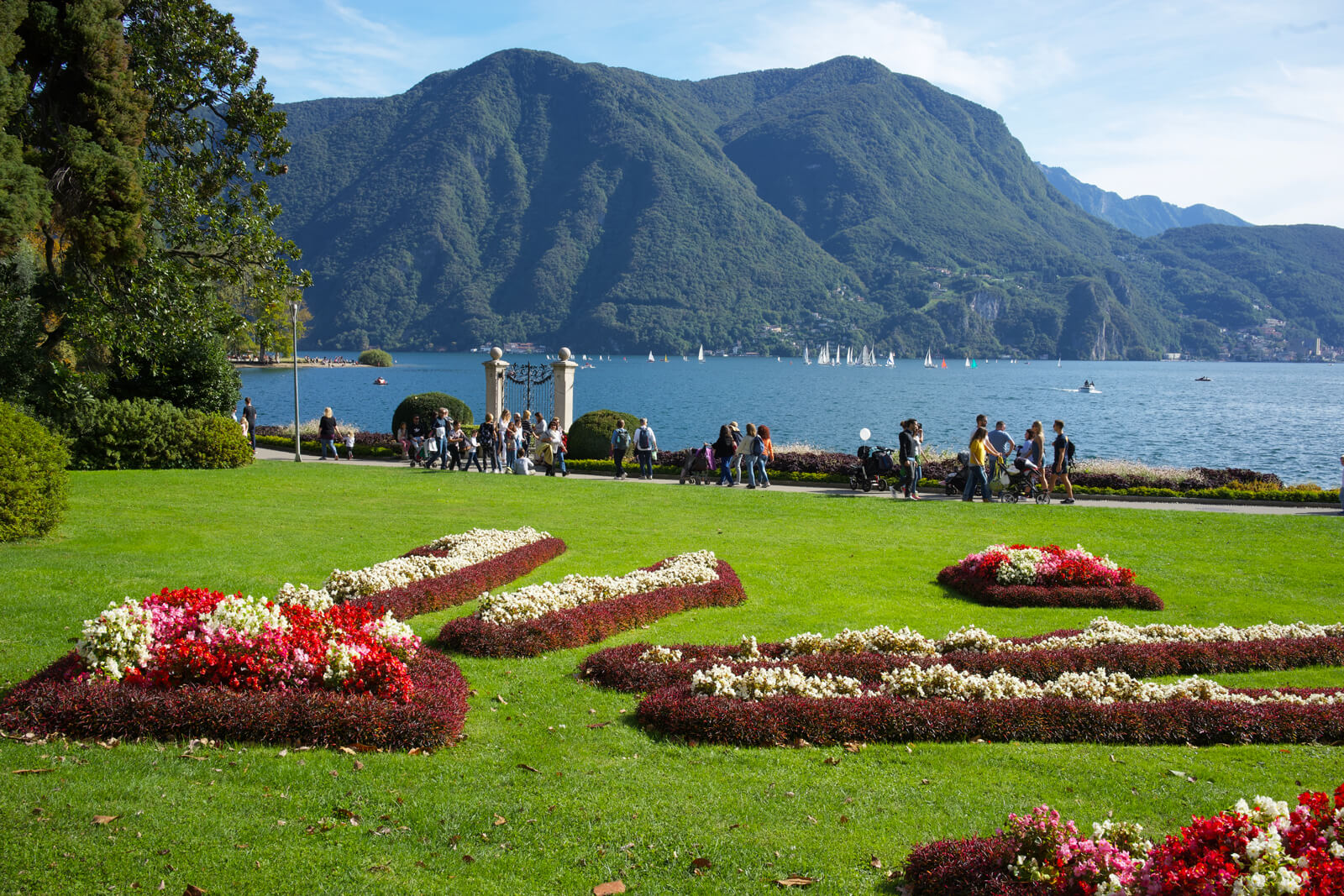 Lugano Lakeside during Autumn