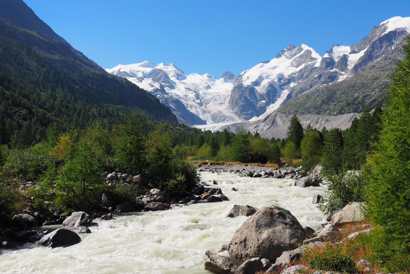 Morteratsch Glacier Trail in Pontresina