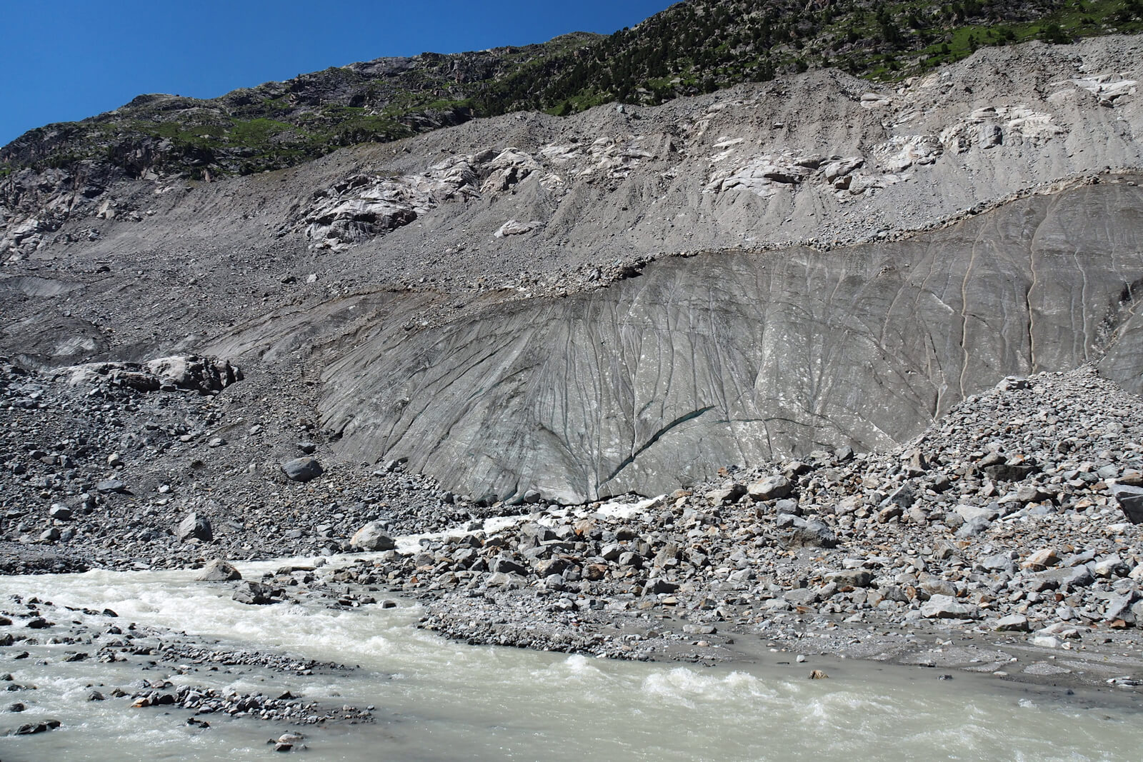 Morteratsch Glacier in Pontresina
