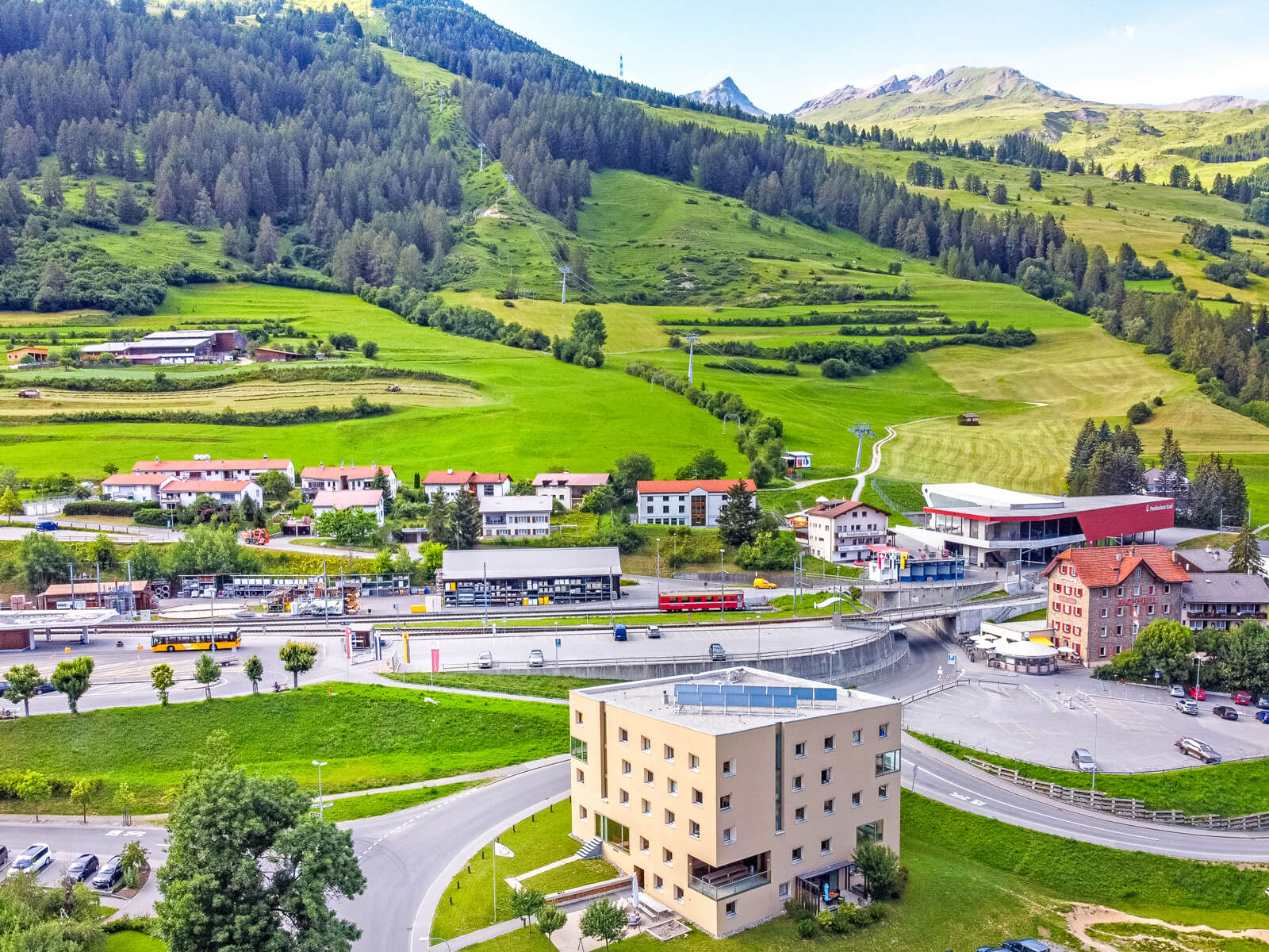 Scuol Youth Hostel Architecture