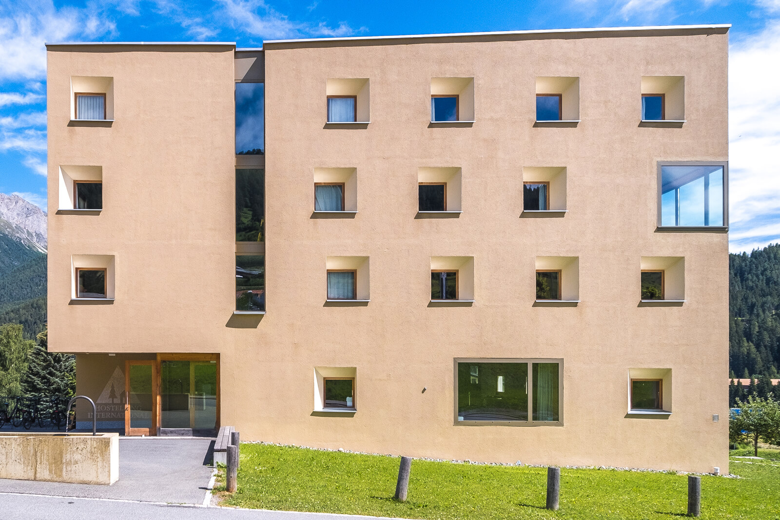 Scuol Youth Hostel Architecture