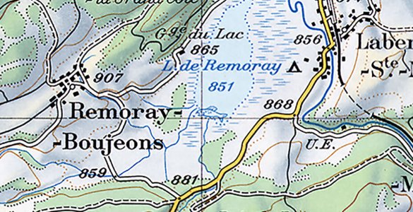 Swiss Topography Map with Fish (1980)